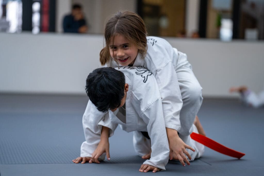 kids practicing martial arts in Novi, building confidence, focus, and discipline through martial arts training.